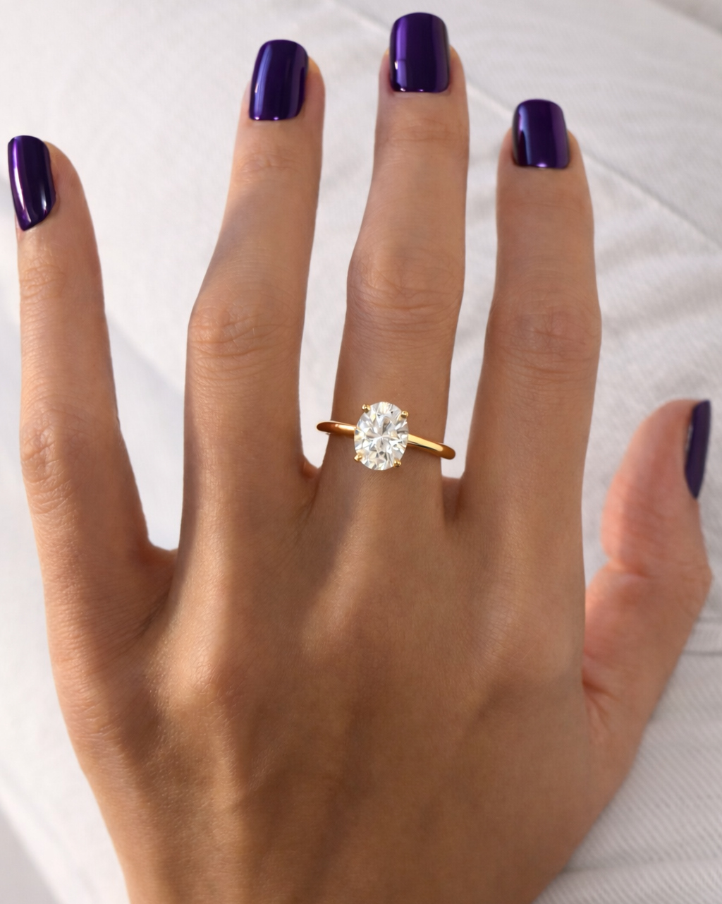 Echo Oval Ring 3ct (Gold)
