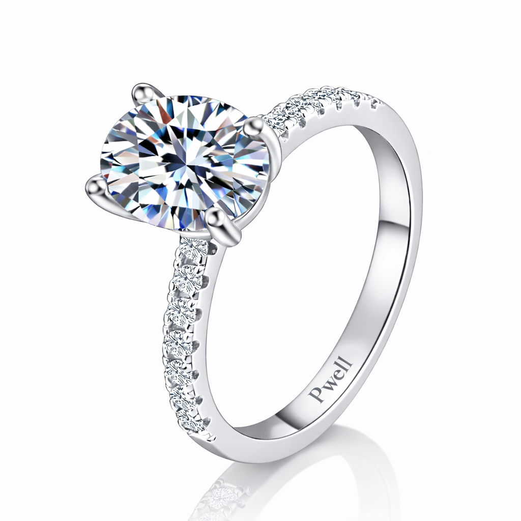 Refrain Oval Ring 2ct (Silver)