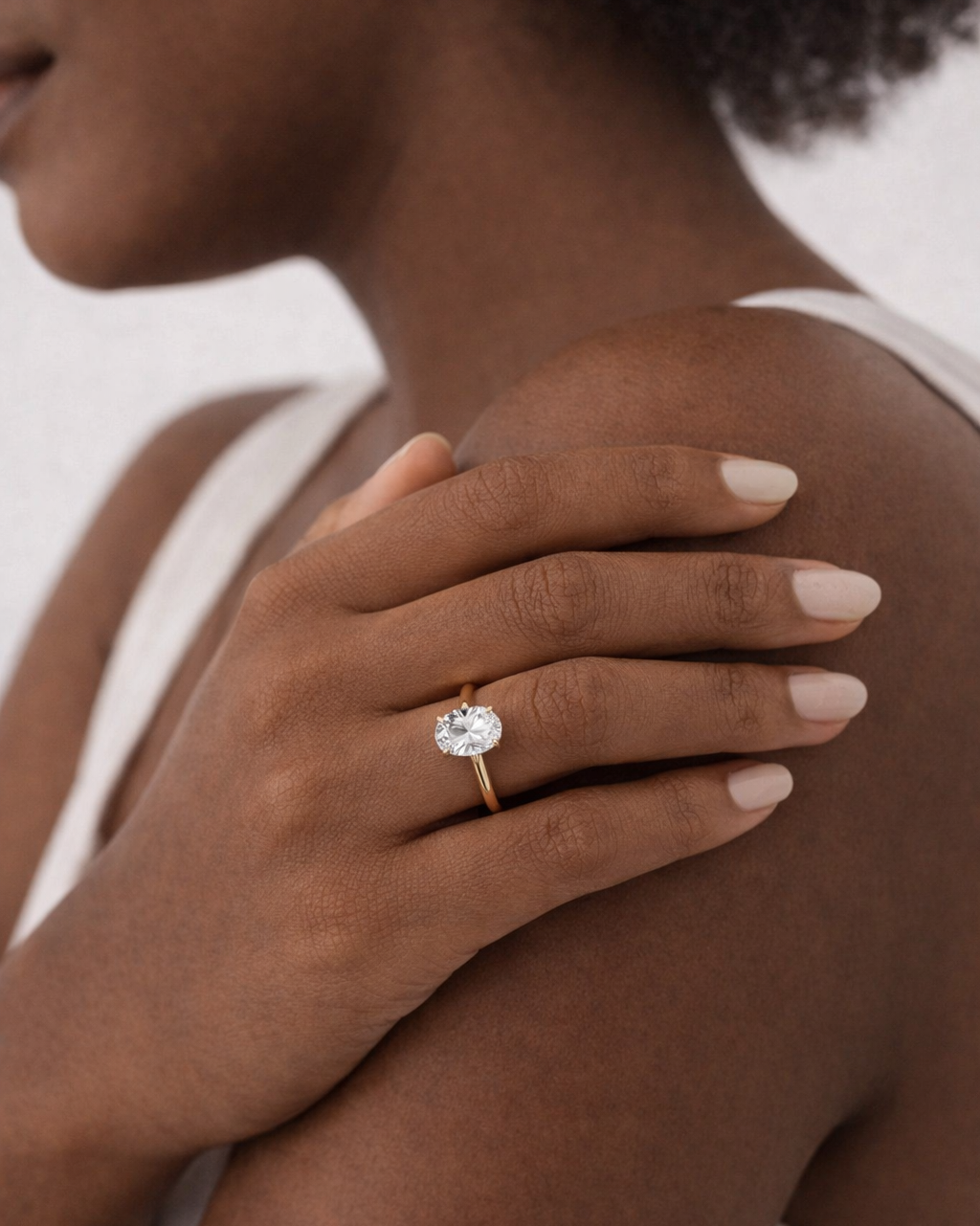 Echo Oval Ring 3ct (Gold)