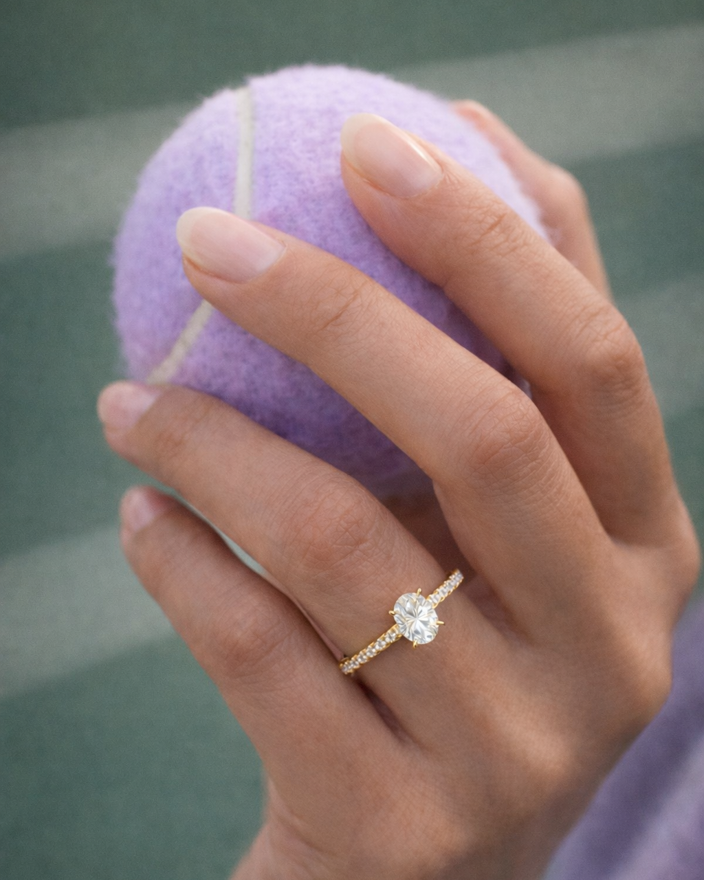 Refrain Oval Ring 2ct (Gold)