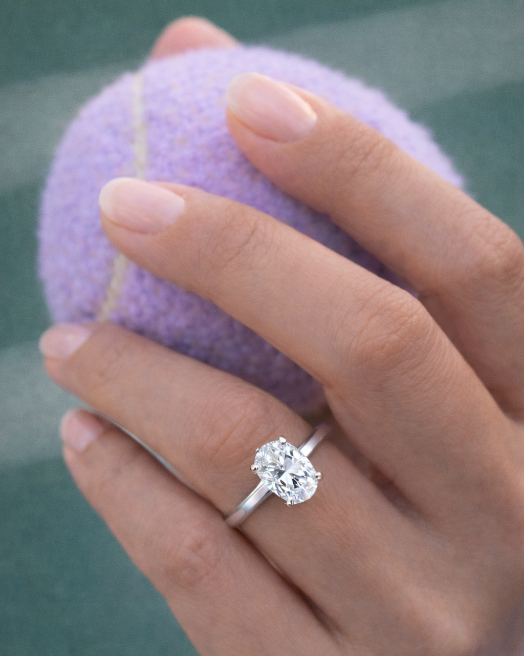 Echo Oval Ring 3ct (Silver)