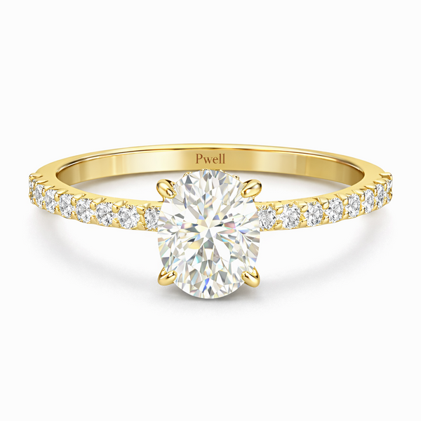 Refrain Oval Ring 2ct (Gold)