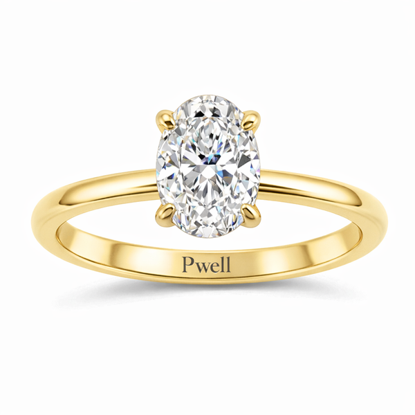 Echo Oval Ring 3ct (Gold)