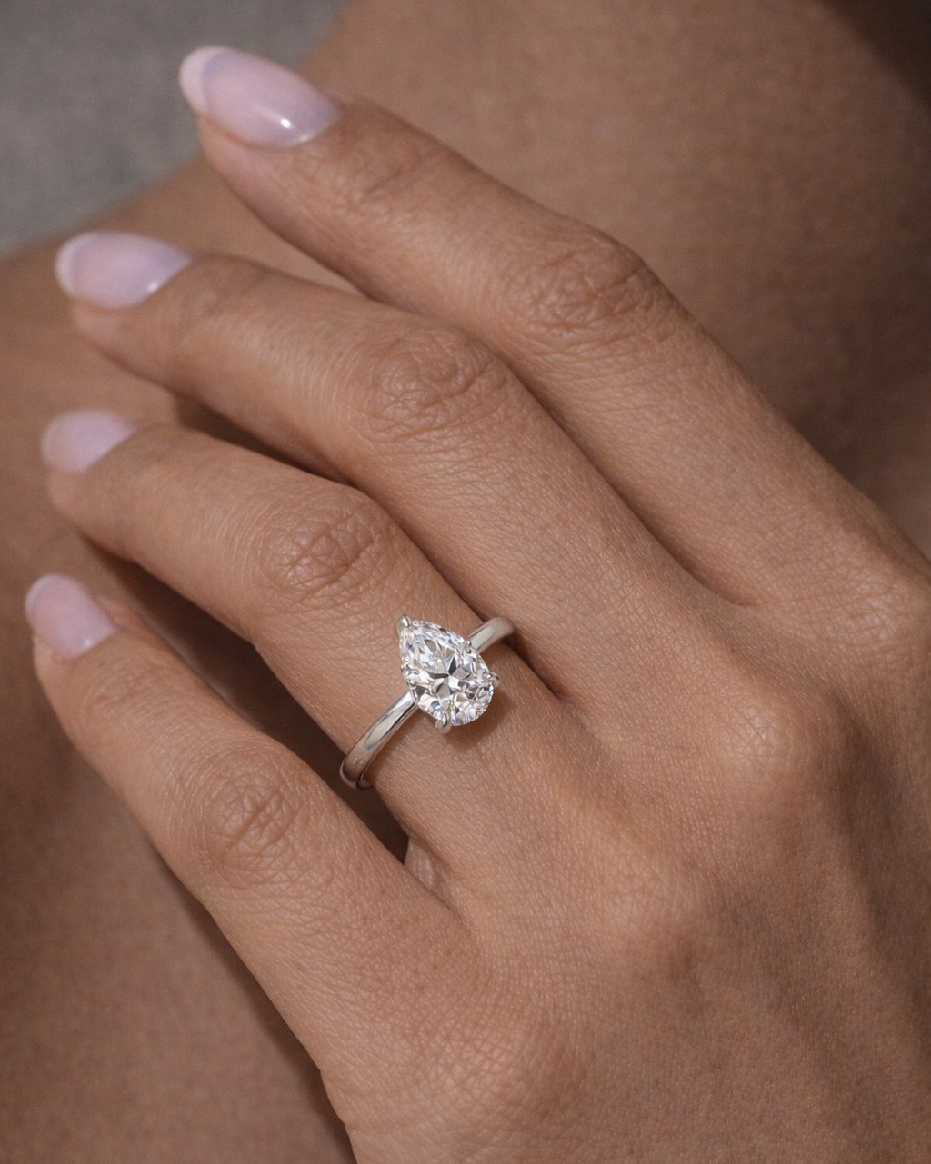 Encore Pear Ring 2ct (Silver)