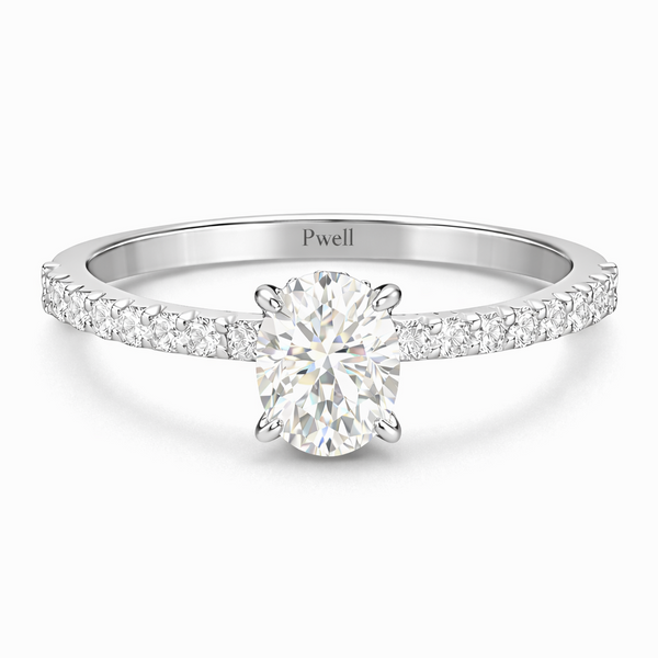 Refrain Oval Ring 2ct (Silver)