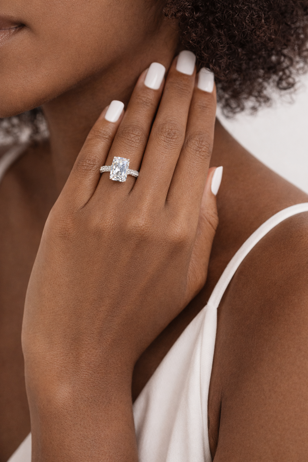 Crescendo Radiant Ring 3ct (Silver)