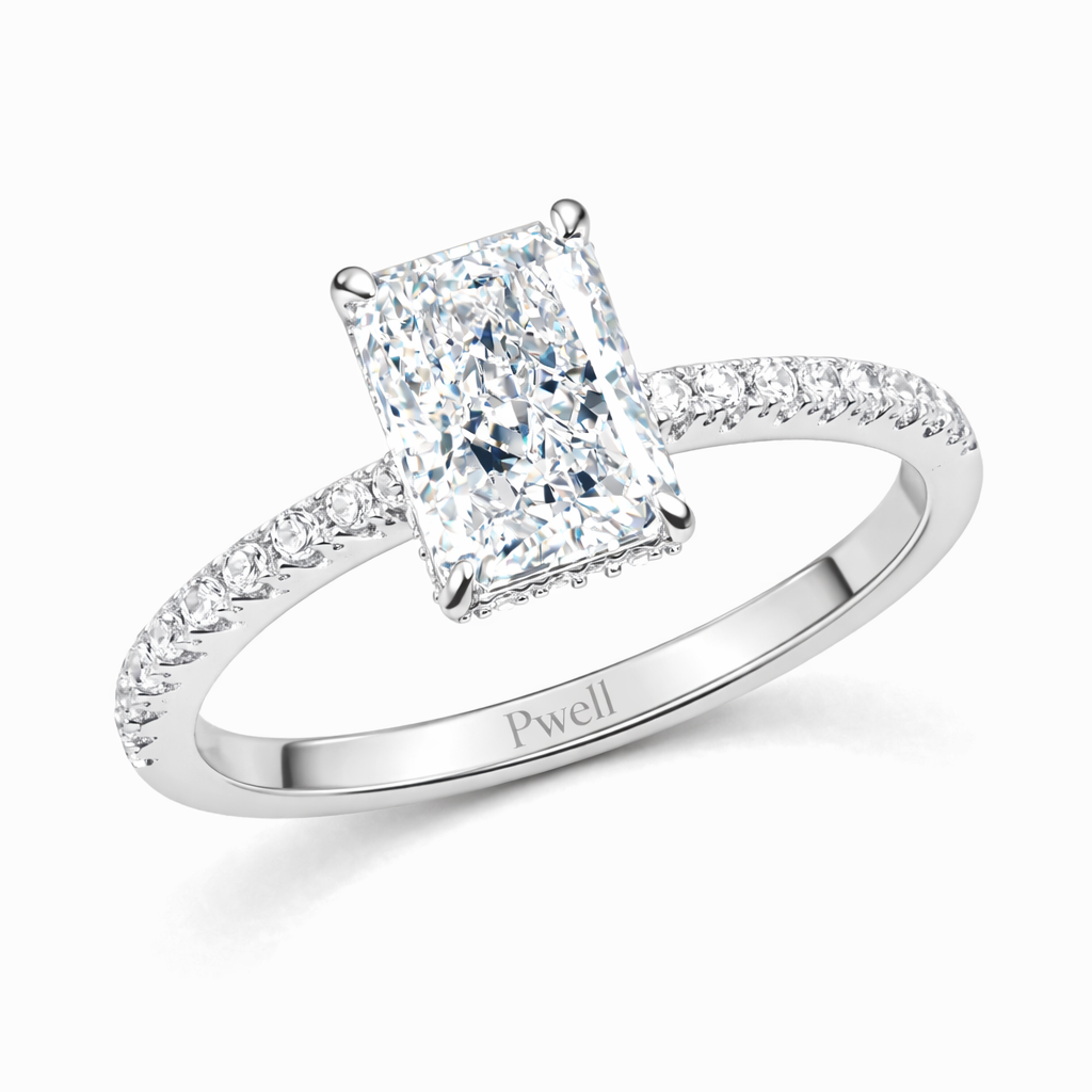 Crescendo Radiant Ring 3ct (Silver)