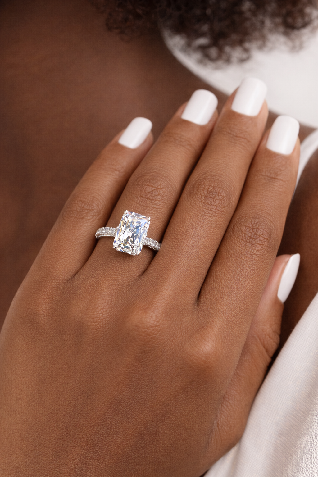 Crescendo Radiant Ring 3ct (Silver)