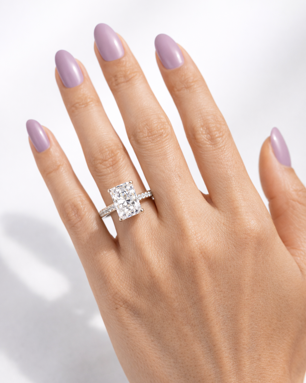 Crescendo Radiant Ring 5ct (Silver)