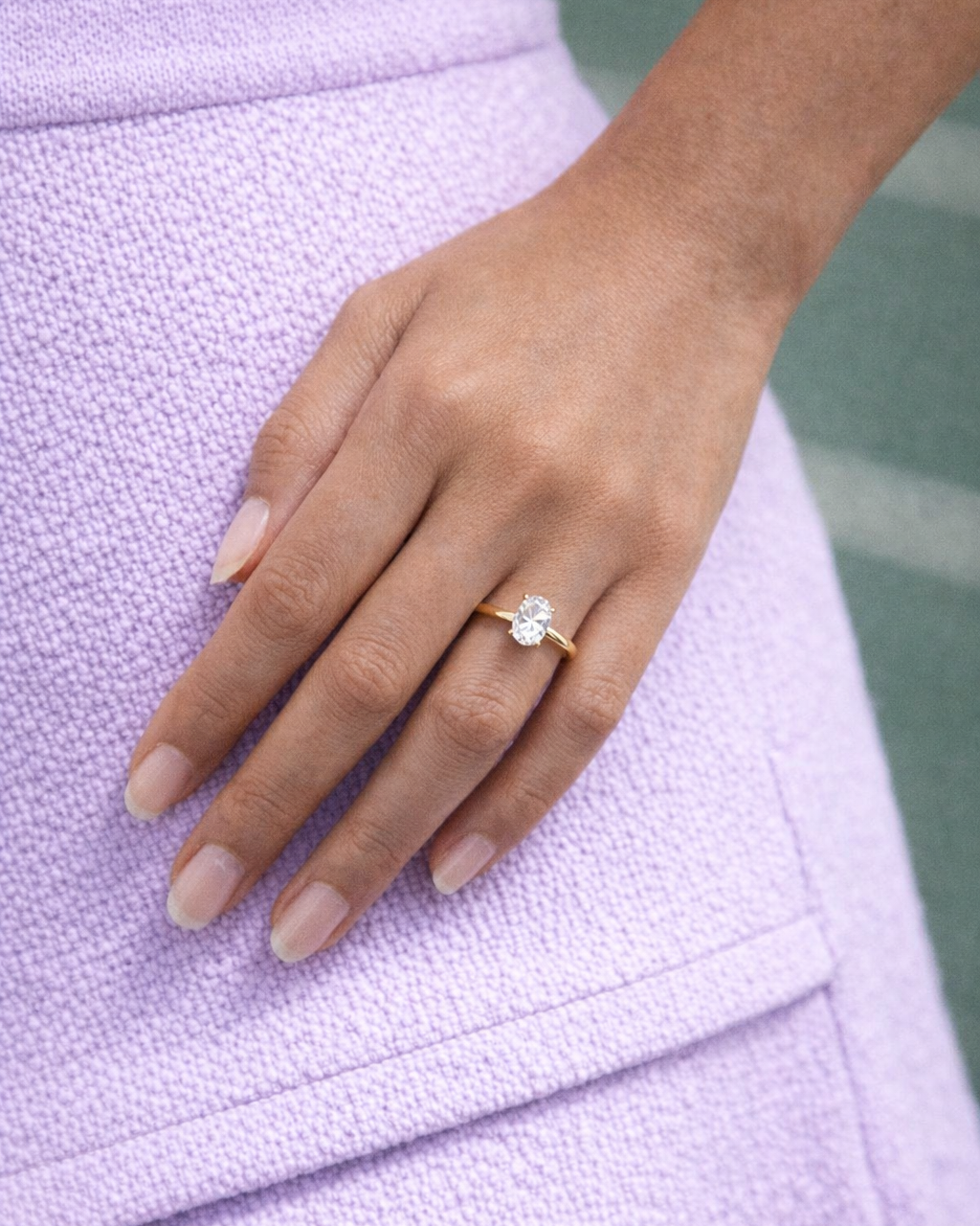 Echo Oval Ring 3ct (Gold)