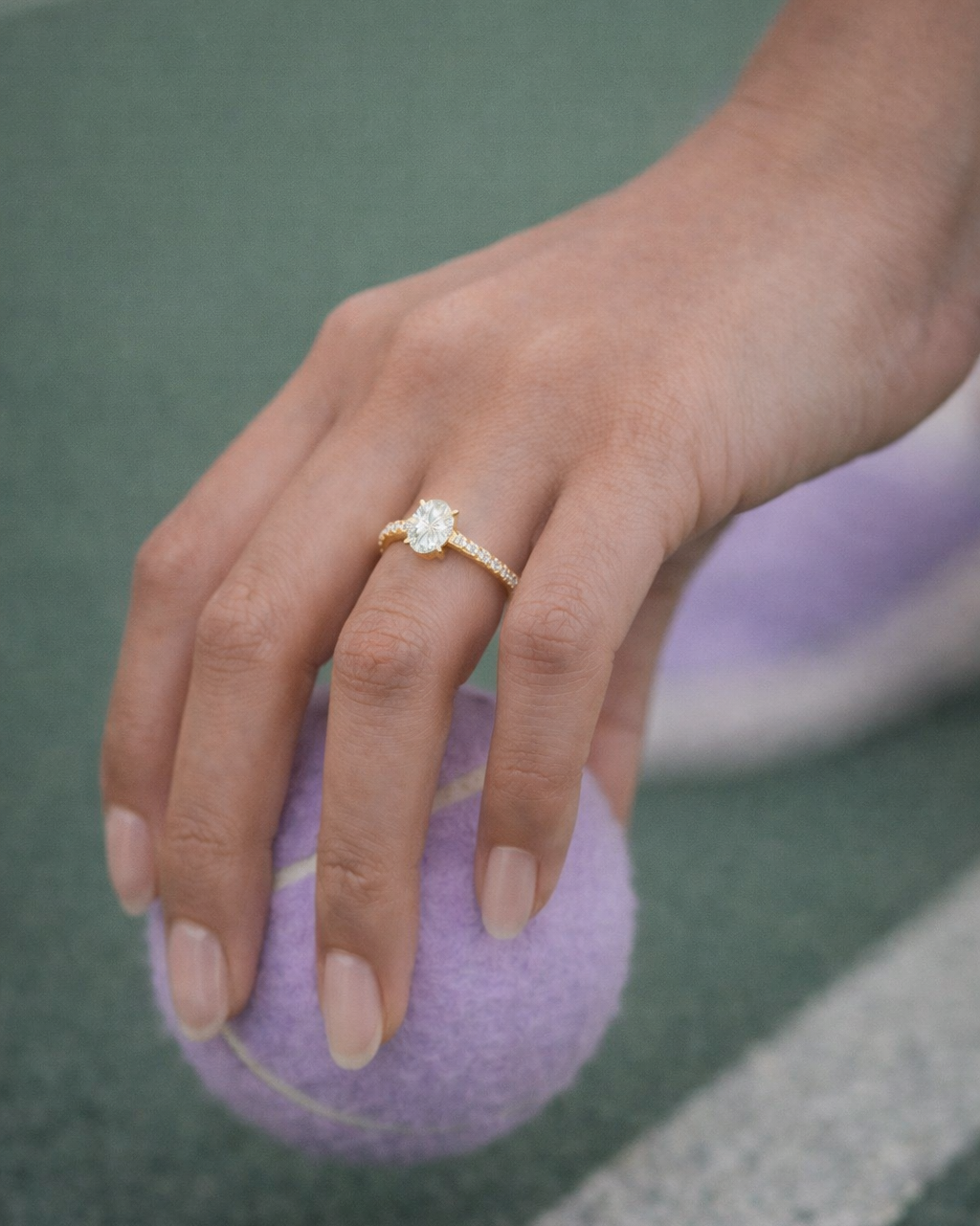 Refrain Oval Ring 2ct (Gold)