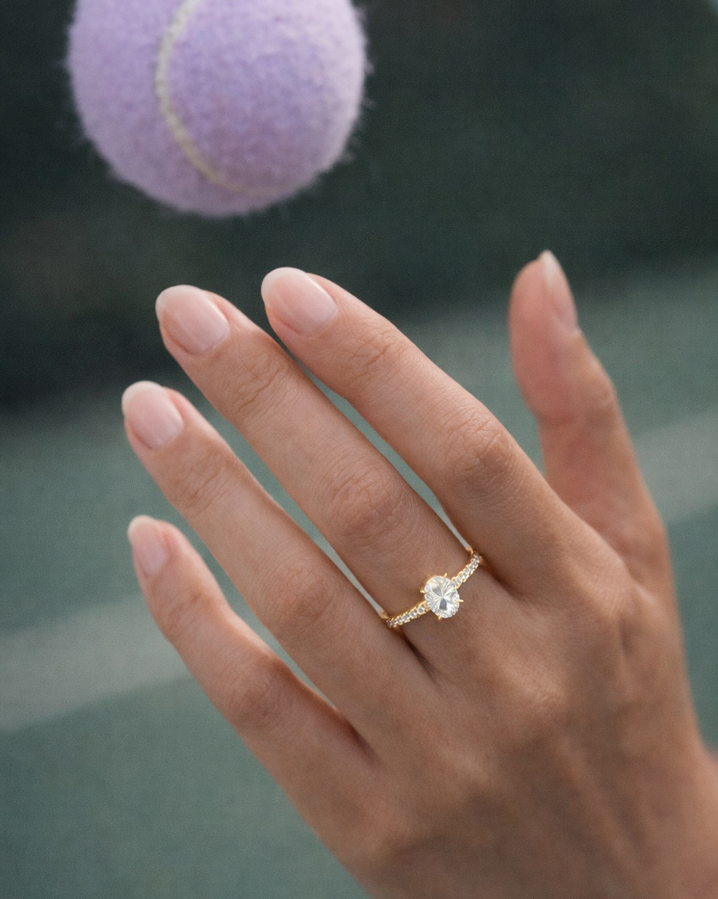 Refrain Oval Ring 2ct (Gold)