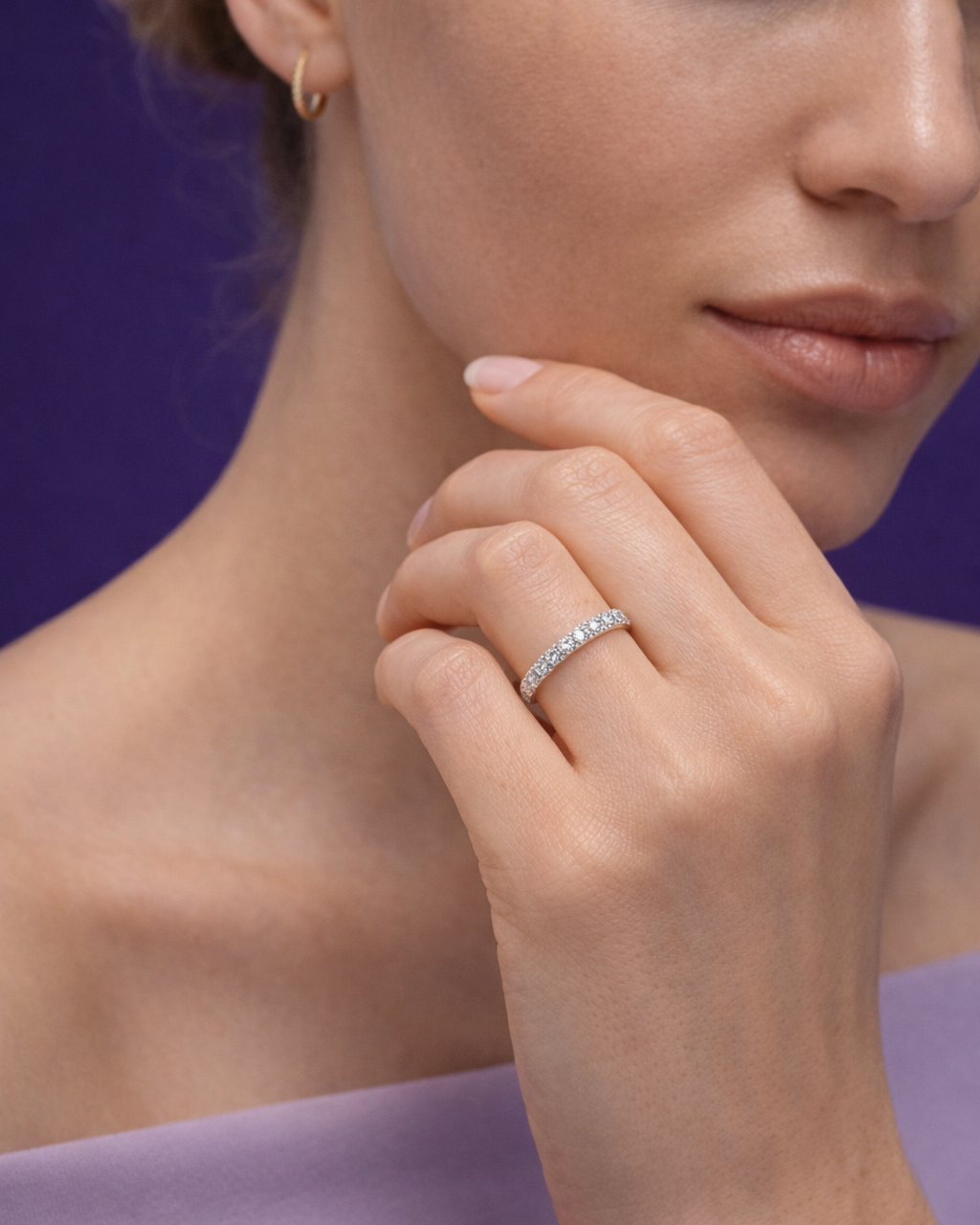 Loop Eternity Band  (Silver)