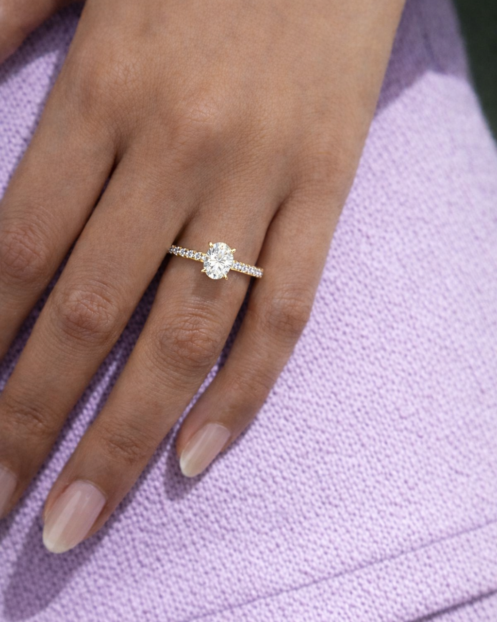 Refrain Oval Ring 2ct (Gold)