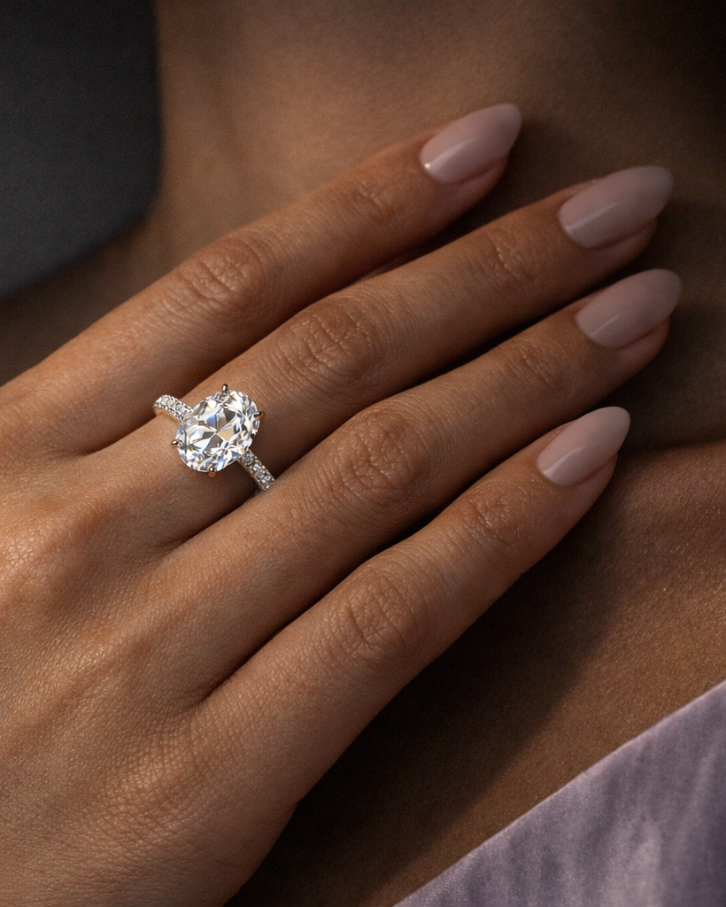 Refrain Oval Ring 2ct (Silver)