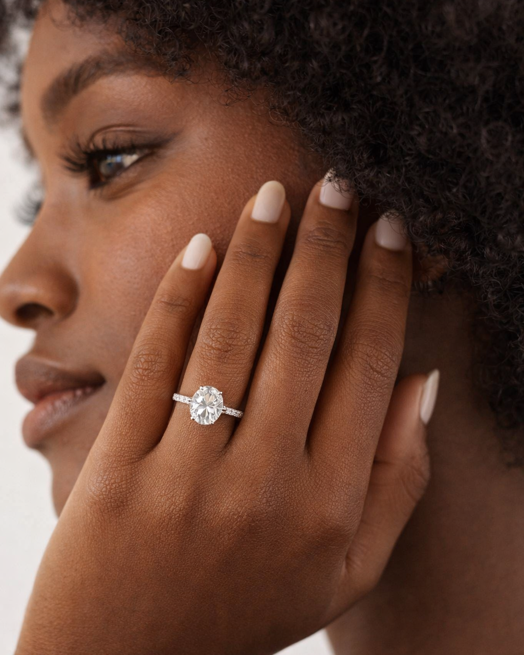 Refrain Oval Ring 3ct (Silver)
